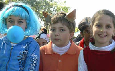 Year 5 students Kayleigh Bebington, Brayden Barraclough and Chloe Amarandos (above) and Year 6 student Jimmy Jan (inset) enjoy the festivities. Year 5 students Kayleigh Bebington, Brayden Barraclough and Chloe Amarandos (above) and Year 6 student Jimmy Jan (inset) enjoy the festivities.